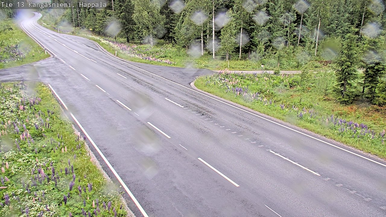 Weather Camera Image Väg 13 Kangasniemi, Häppälä, Kangasniemi, Etelä-Savo