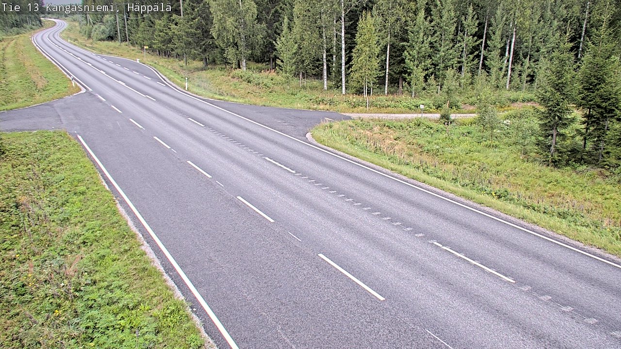 Weather Camera Image Väg 13 Kangasniemi, Häppälä, Kangasniemi, Etelä-Savo