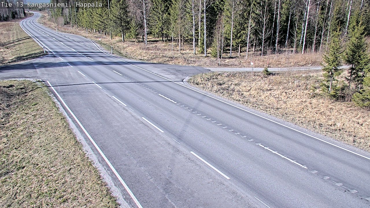 Weather Camera Image Väg 13 Kangasniemi, Häppälä, Kangasniemi, Etelä-Savo