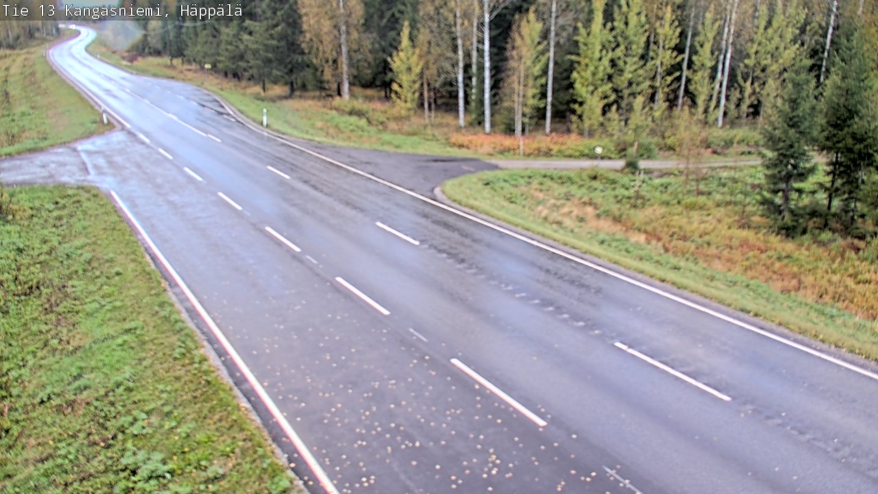 Weather Camera Image Road 13 Kangasniemi, Häppälä, Kangasniemi, Etelä-Savo