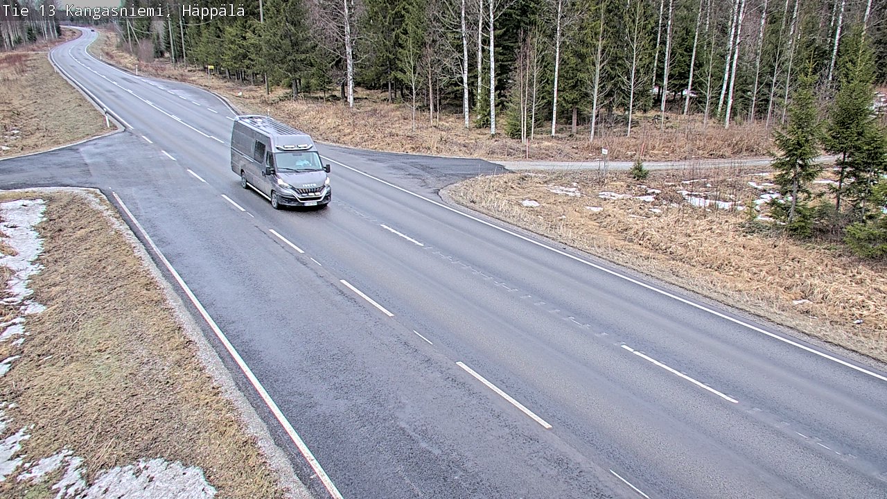 Weather Camera Image Road 13 Kangasniemi, Häppälä, Kangasniemi, Etelä-Savo