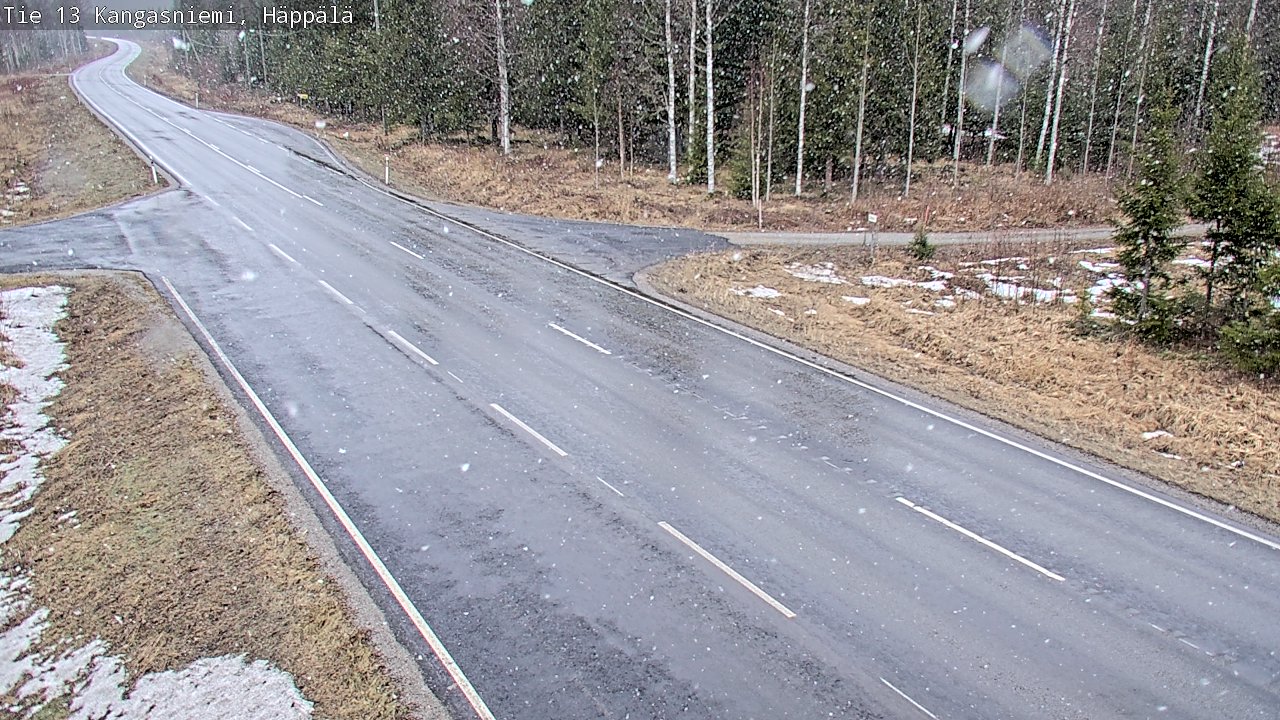 Weather Camera Image Road 13 Kangasniemi, Häppälä, Kangasniemi, Etelä-Savo