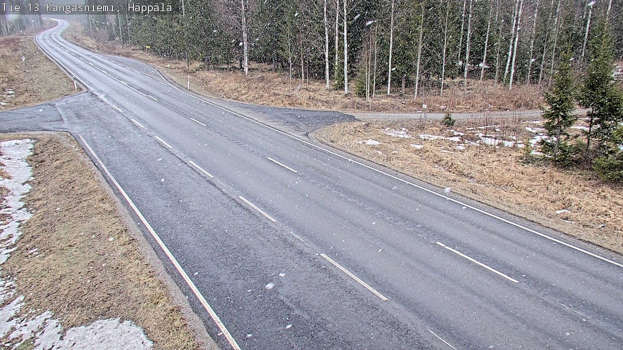 Weather Camera Image Road 13 Kangasniemi, Häppälä, Kangasniemi, Etelä-Savo
