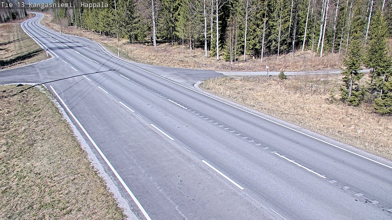 Weather Camera Image Väg 13 Kangasniemi, Häppälä, Kangasniemi, Etelä-Savo