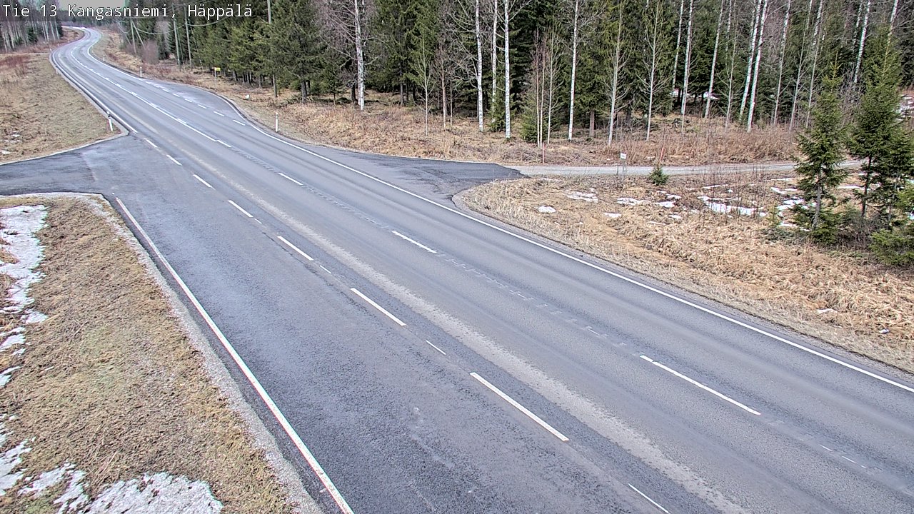 Weather Camera Image Road 13 Kangasniemi, Häppälä, Kangasniemi, Etelä-Savo