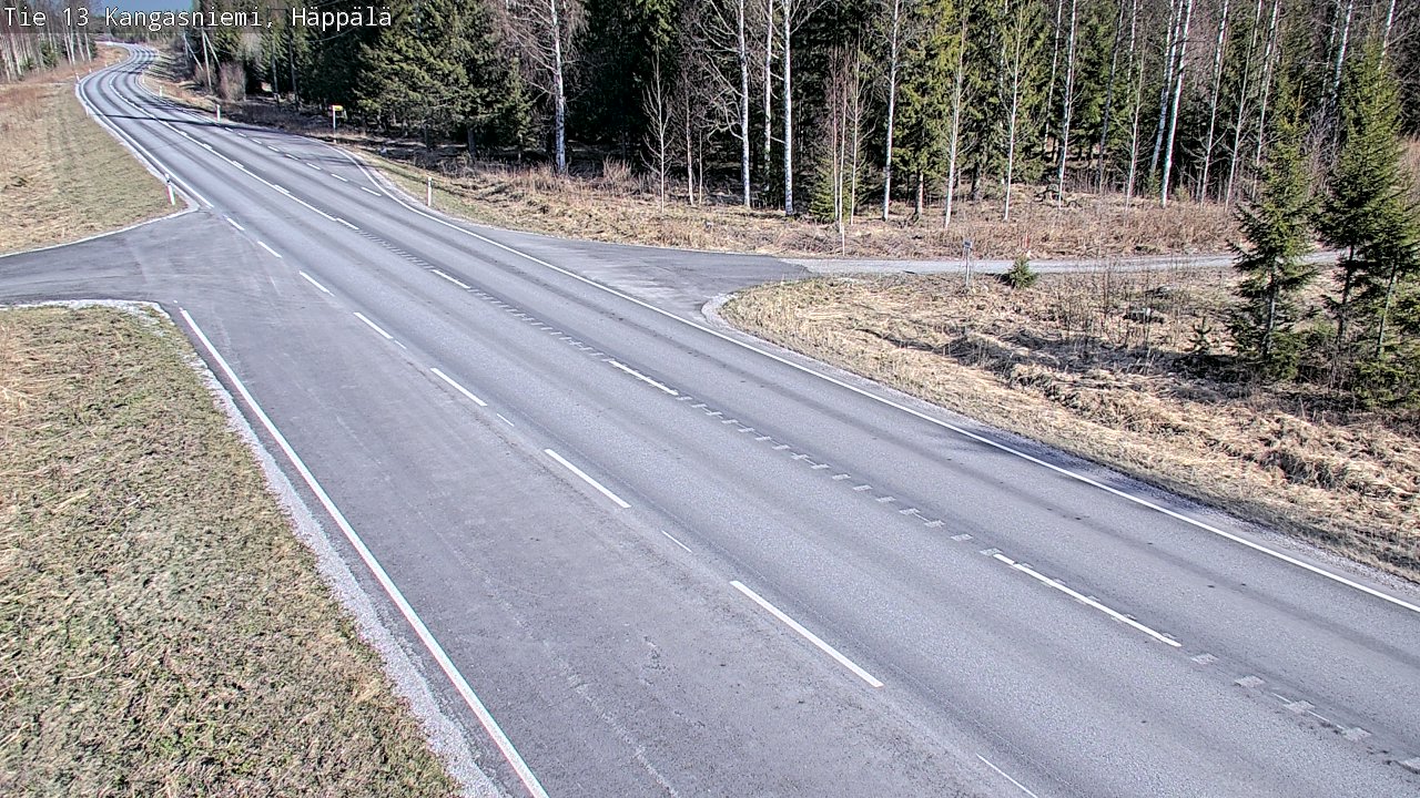 Weather Camera Image Väg 13 Kangasniemi, Häppälä, Kangasniemi, Etelä-Savo