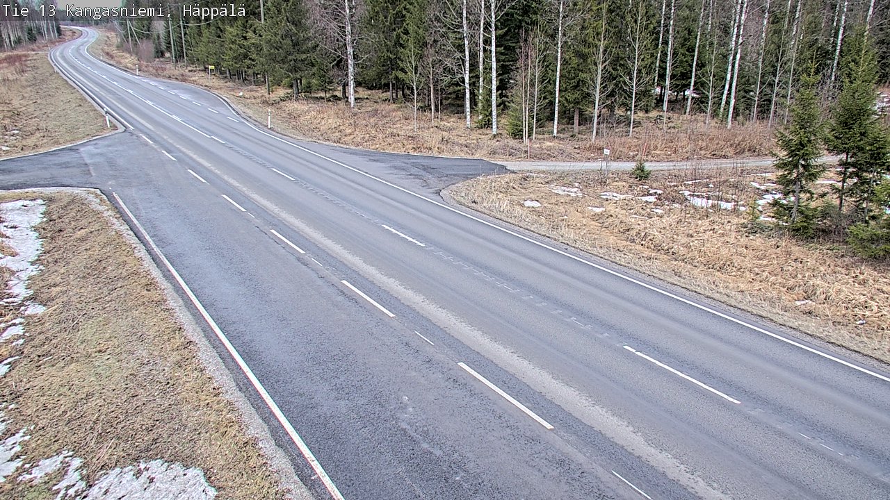 Weather Camera Image Road 13 Kangasniemi, Häppälä, Kangasniemi, Etelä-Savo
