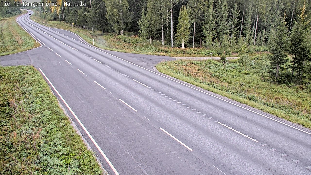 Weather Camera Image Road 13 Kangasniemi, Häppälä, Kangasniemi, Etelä-Savo