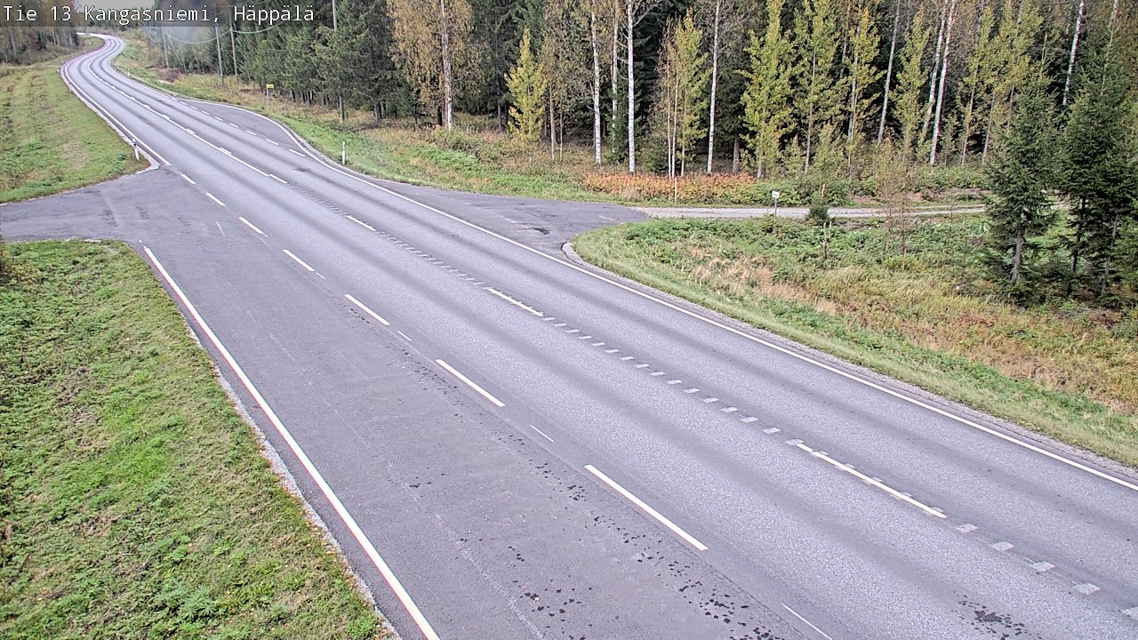 Weather Camera Image Väg 13 Kangasniemi, Häppälä, Kangasniemi, Etelä-Savo