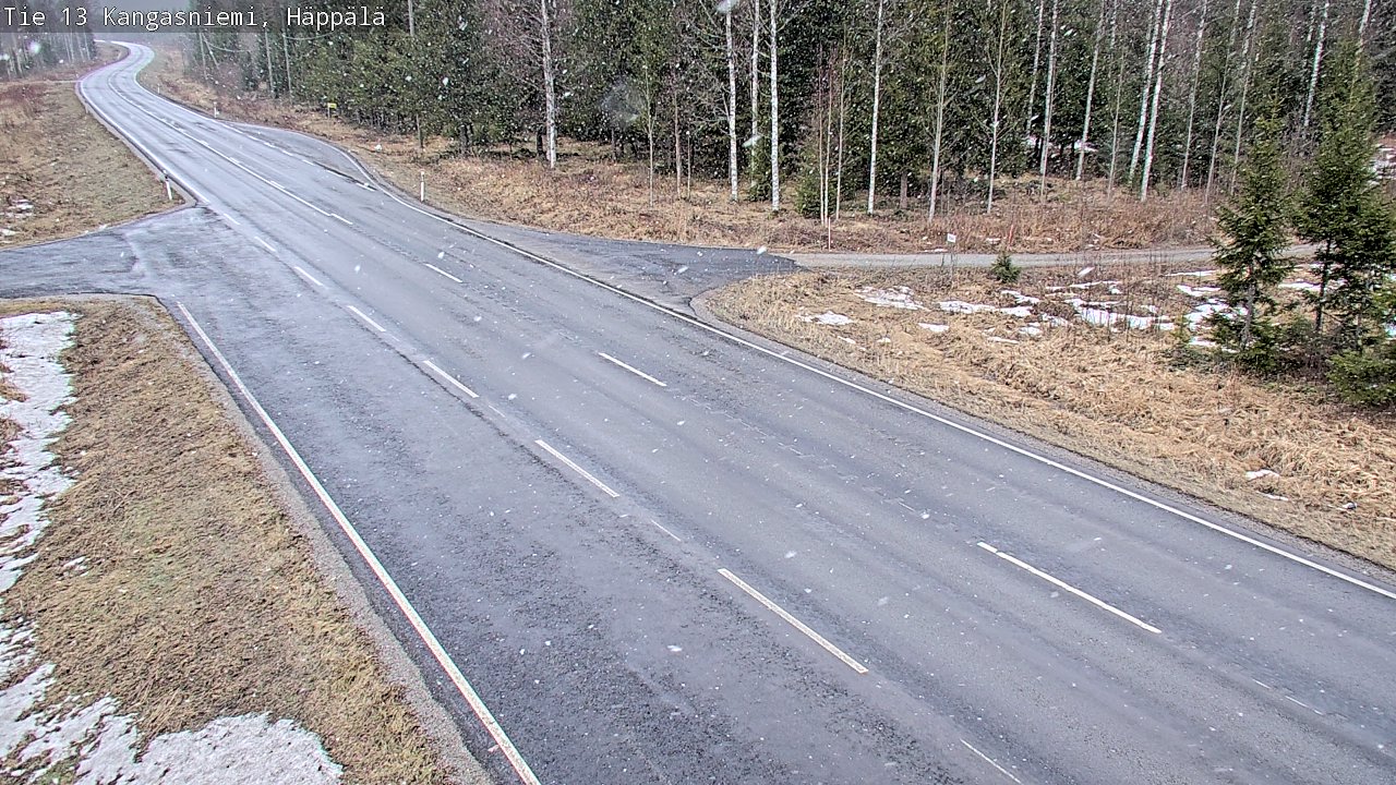 Weather Camera Image Road 13 Kangasniemi, Häppälä, Kangasniemi, Etelä-Savo
