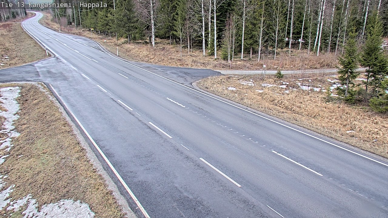 Weather Camera Image Road 13 Kangasniemi, Häppälä, Kangasniemi, Etelä-Savo