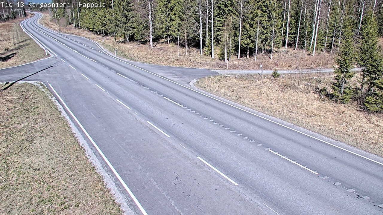 Weather Camera Image Väg 13 Kangasniemi, Häppälä, Kangasniemi, Etelä-Savo