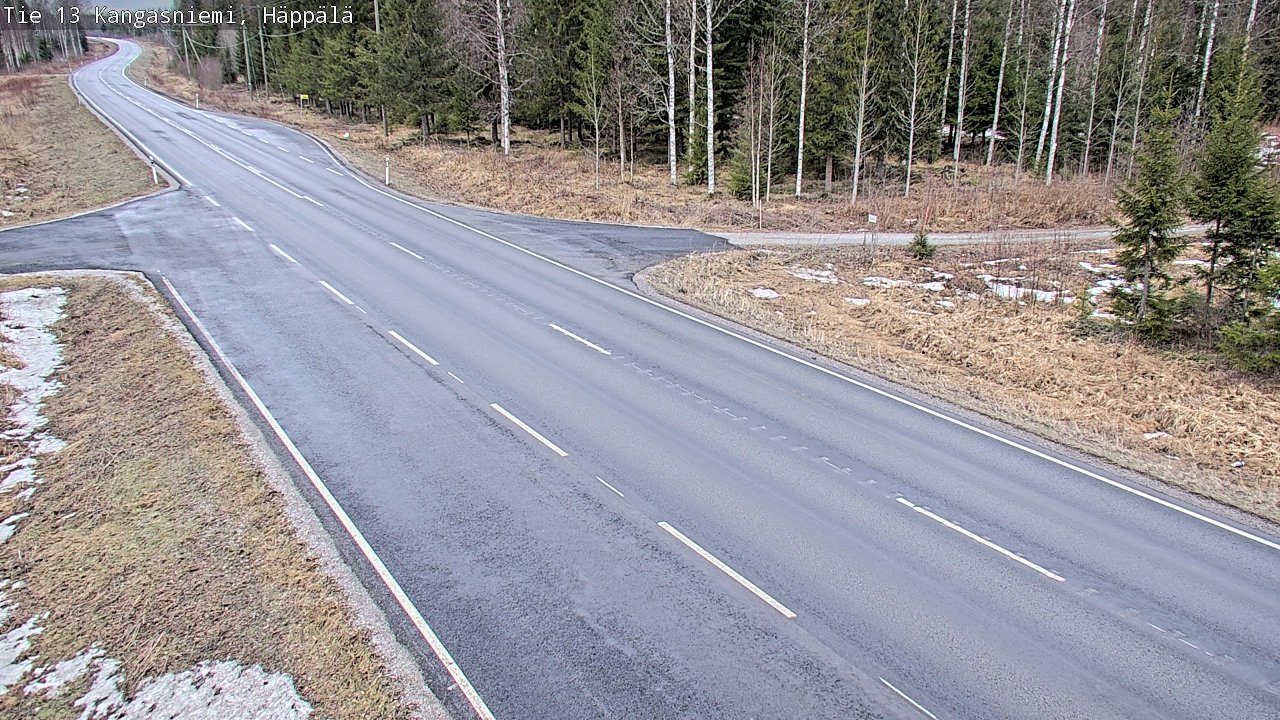 Weather Camera Image Road 13 Kangasniemi, Häppälä, Kangasniemi, Etelä-Savo