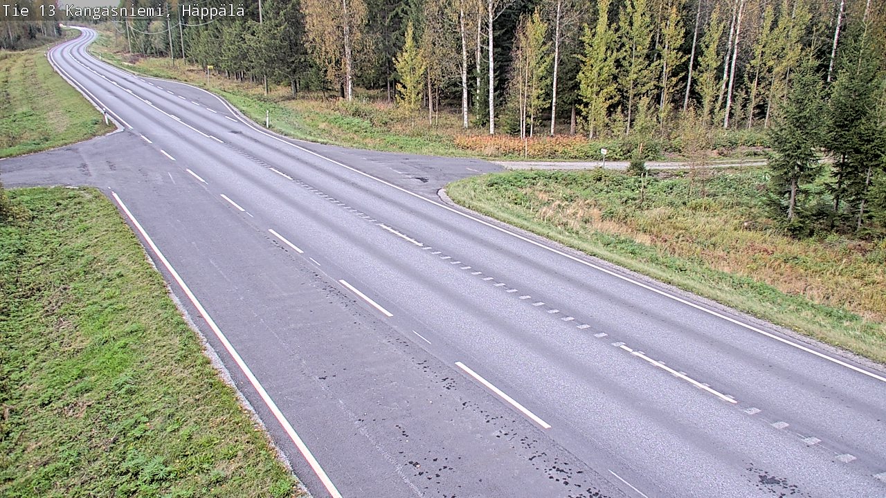 Weather Camera Image Väg 13 Kangasniemi, Häppälä, Kangasniemi, Etelä-Savo