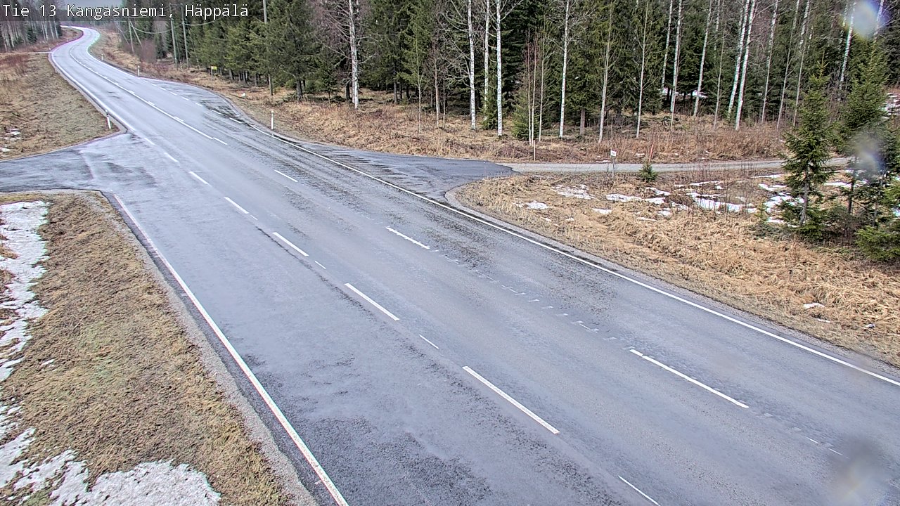Weather Camera Image Road 13 Kangasniemi, Häppälä, Kangasniemi, Etelä-Savo