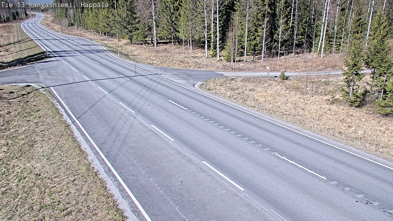 Weather Camera Image Väg 13 Kangasniemi, Häppälä, Kangasniemi, Etelä-Savo
