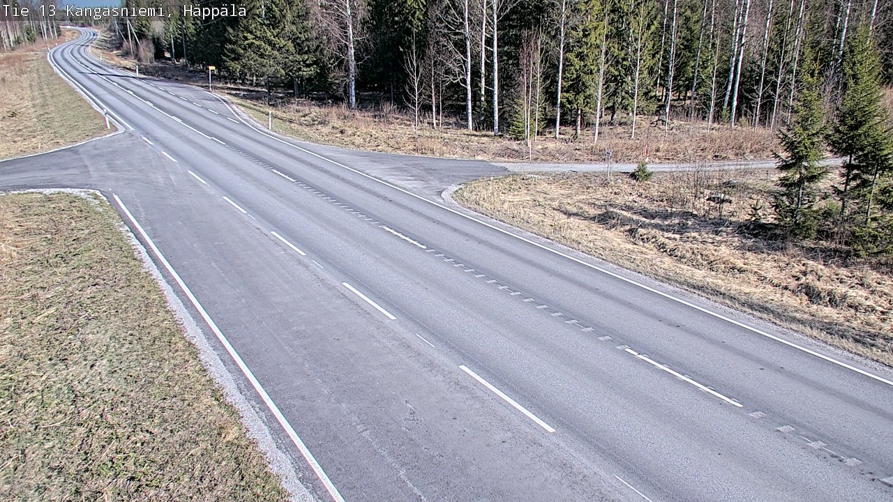 Weather Camera Image Väg 13 Kangasniemi, Häppälä, Kangasniemi, Etelä-Savo