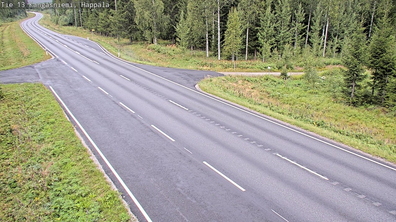 Weather Camera Image Väg 13 Kangasniemi, Häppälä, Kangasniemi, Etelä-Savo