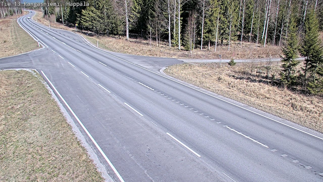 Weather Camera Image Väg 13 Kangasniemi, Häppälä, Kangasniemi, Etelä-Savo