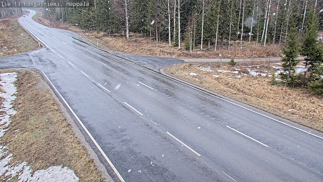 Weather Camera Image Road 13 Kangasniemi, Häppälä, Kangasniemi, Etelä-Savo