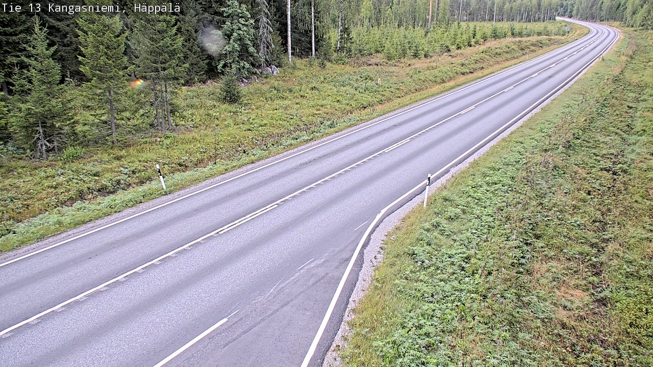 Weather Camera Image Road 13 Kangasniemi, Häppälä, Kangasniemi, Etelä-Savo