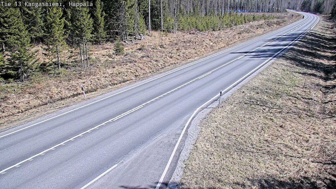 Weather Camera Image Väg 13 Kangasniemi, Häppälä, Kangasniemi, Etelä-Savo