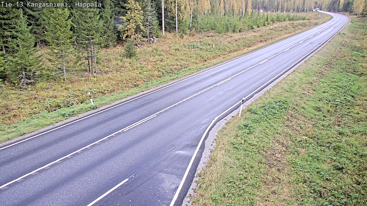 Weather Camera Image Road 13 Kangasniemi, Häppälä, Kangasniemi, Etelä-Savo