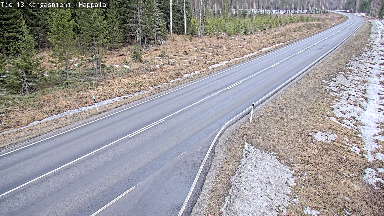 Weather Camera Image Road 13 Kangasniemi, Häppälä, Kangasniemi, Etelä-Savo