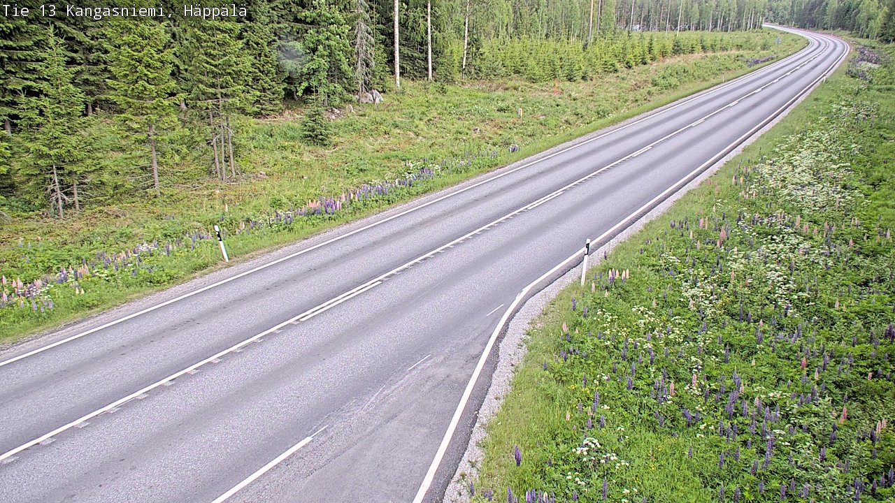 Kelikamerat Kuva Tie 13 Kangasniemi, Häppälä, Kangasniemi, Etelä-Savo