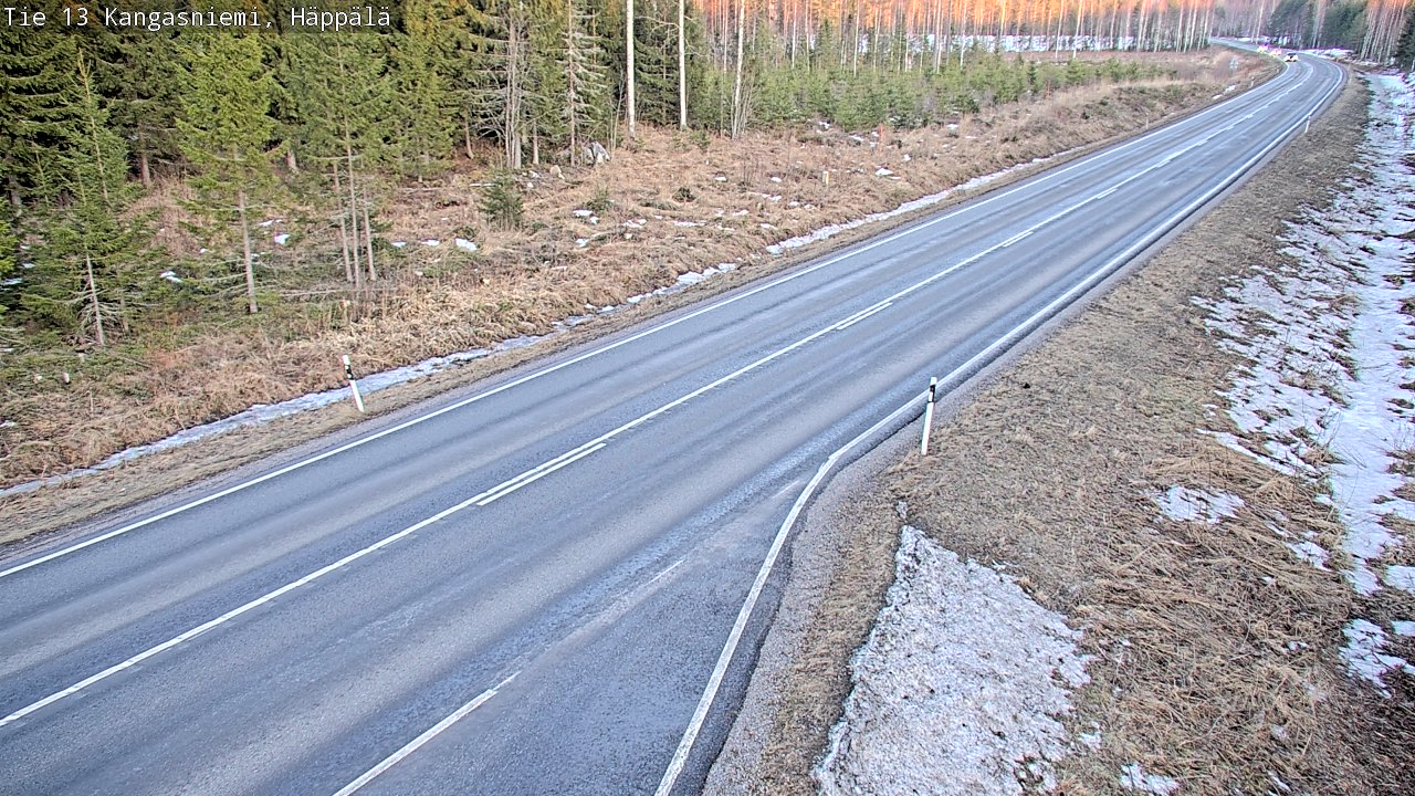 Weather Camera Image Road 13 Kangasniemi, Häppälä, Kangasniemi, Etelä-Savo