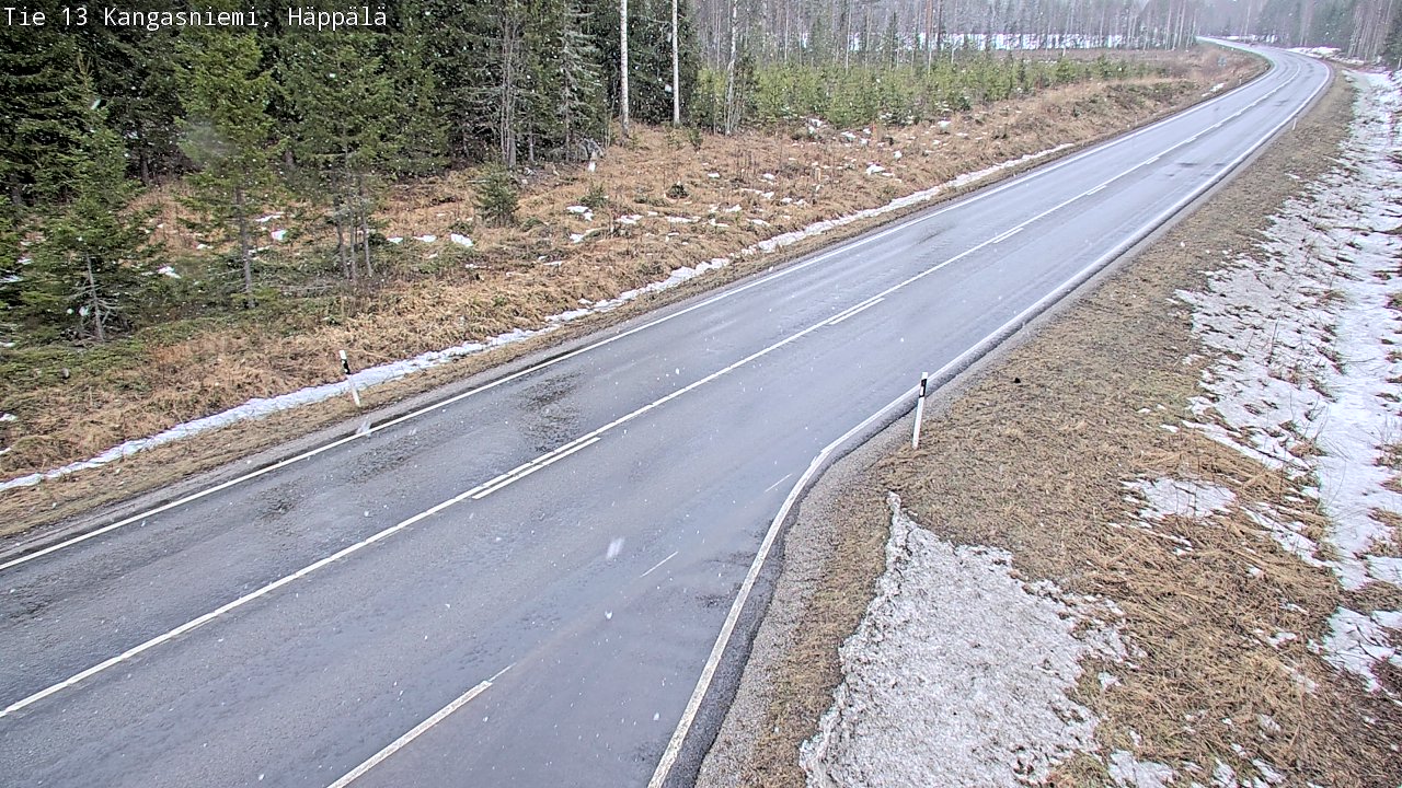 Weather Camera Image Väg 13 Kangasniemi, Häppälä, Kangasniemi, Etelä-Savo