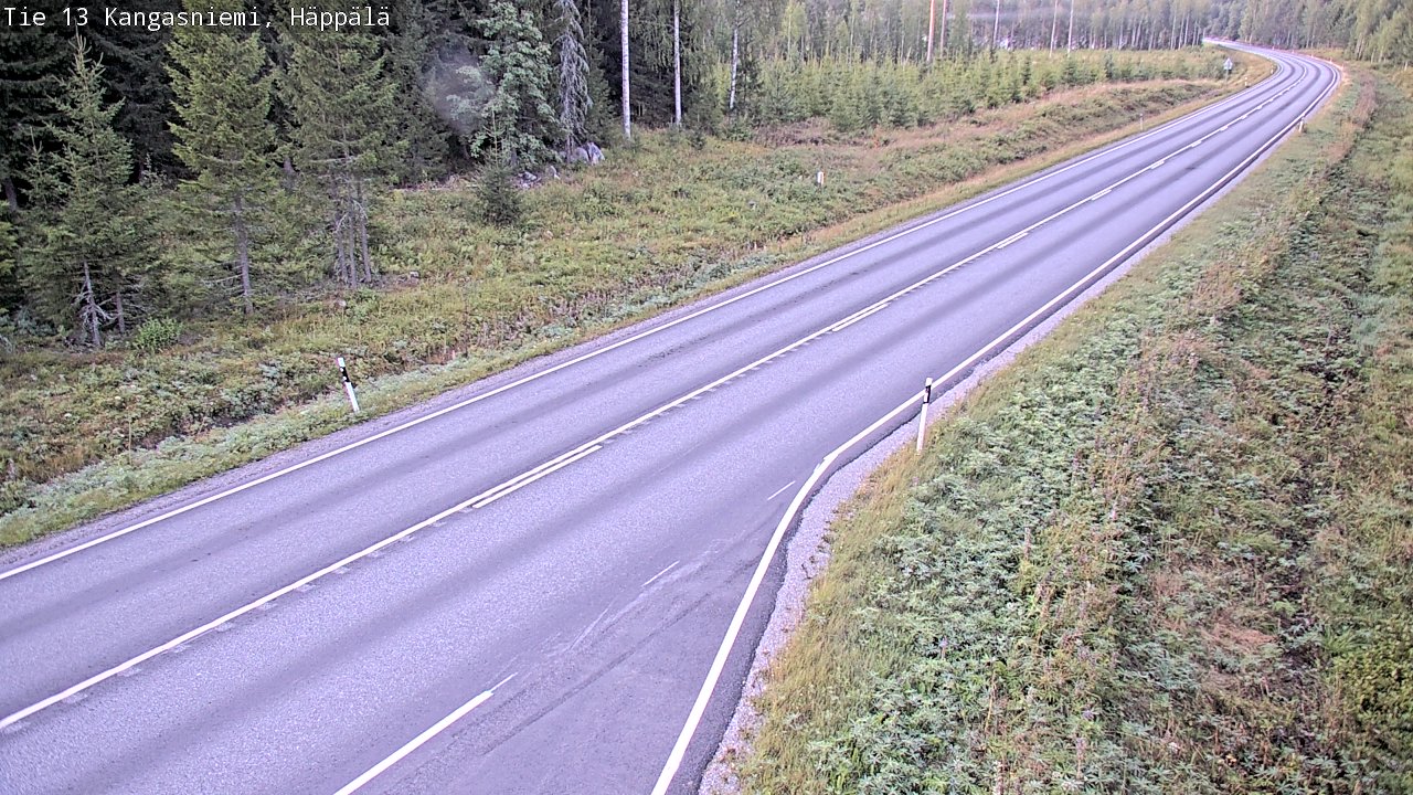 Weather Camera Image Road 13 Kangasniemi, Häppälä, Kangasniemi, Etelä-Savo