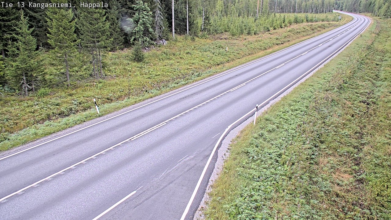 Weather Camera Image Road 13 Kangasniemi, Häppälä, Kangasniemi, Etelä-Savo