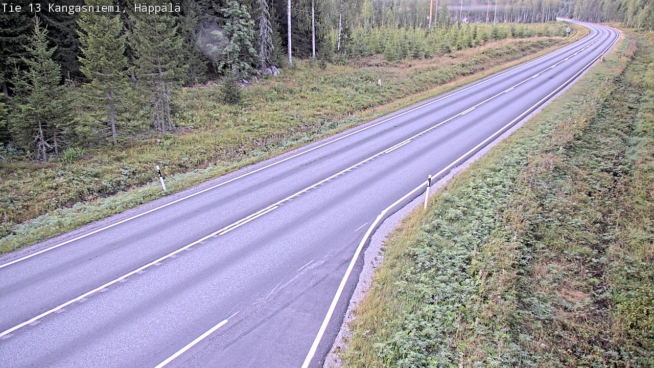 Weather Camera Image Road 13 Kangasniemi, Häppälä, Kangasniemi, Etelä-Savo