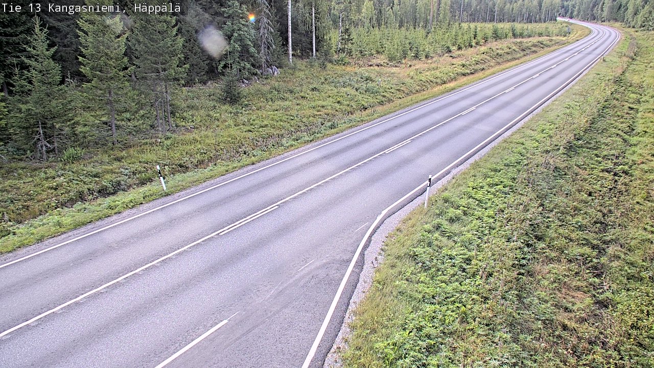 Weather Camera Image Road 13 Kangasniemi, Häppälä, Kangasniemi, Etelä-Savo