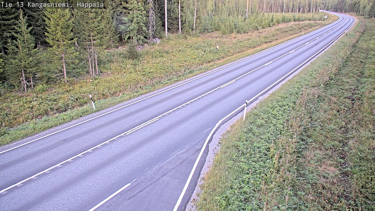 Weather Camera Image Road 13 Kangasniemi, Häppälä, Kangasniemi, Etelä-Savo