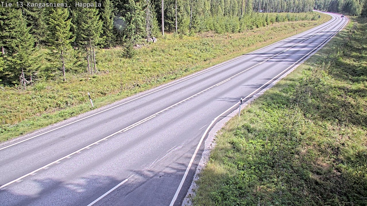 Weather Camera Image Road 13 Kangasniemi, Häppälä, Kangasniemi, Etelä-Savo