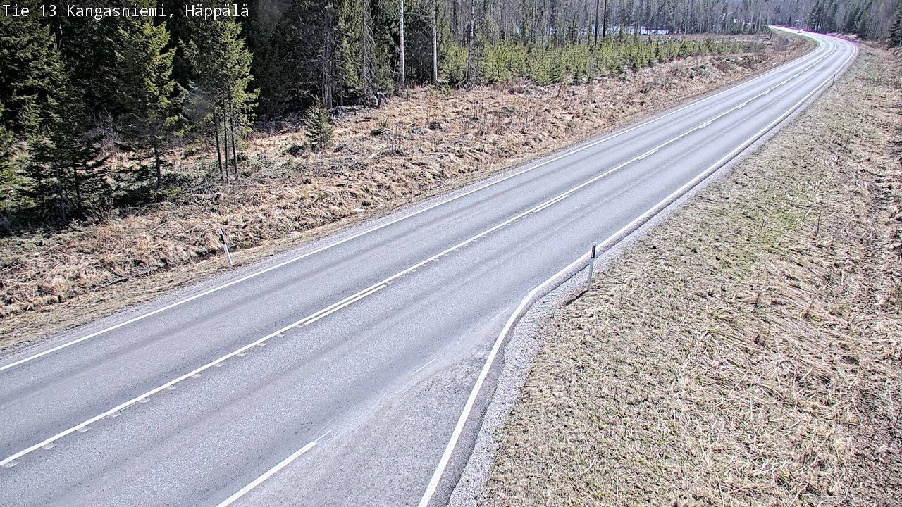 Weather Camera Image Väg 13 Kangasniemi, Häppälä, Kangasniemi, Etelä-Savo