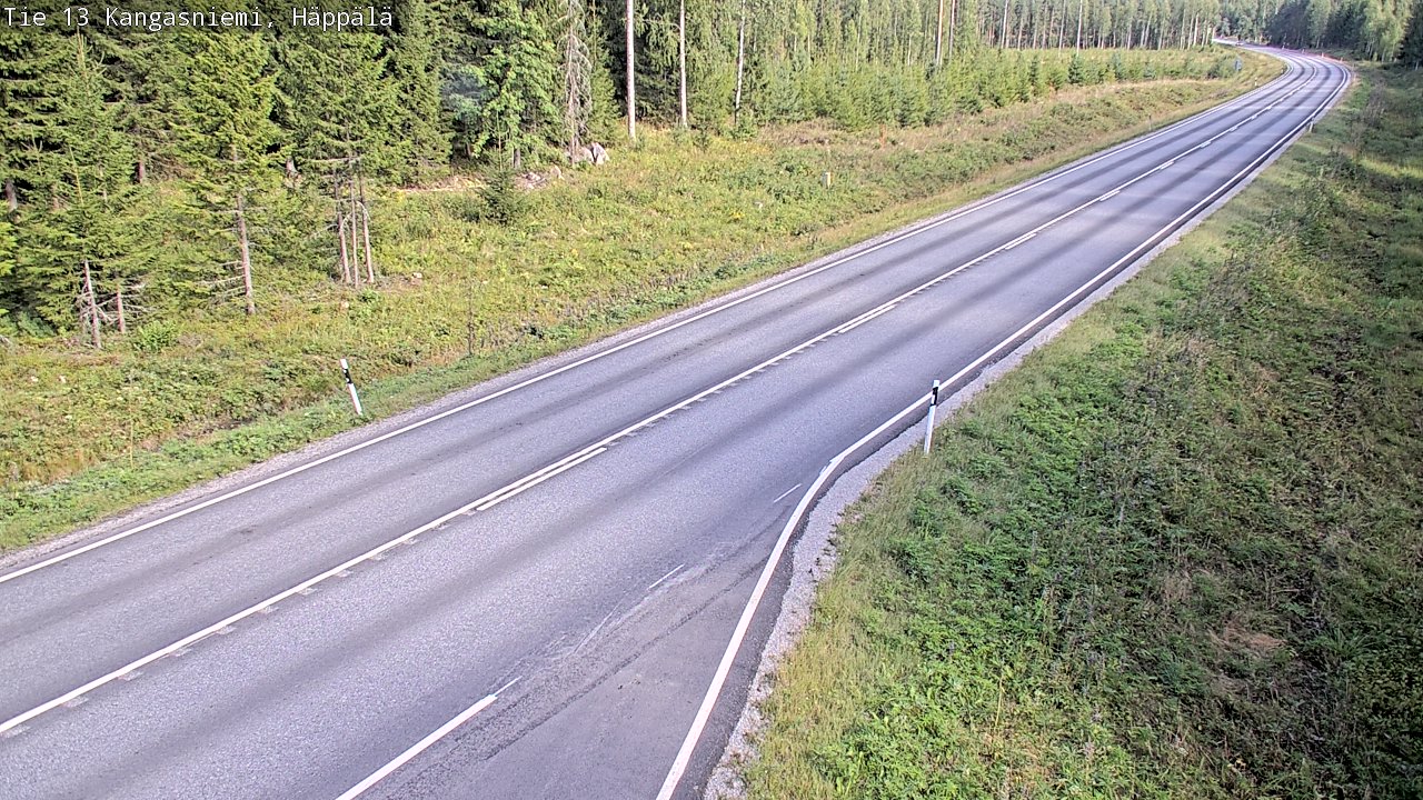 Weather Camera Image Road 13 Kangasniemi, Häppälä, Kangasniemi, Etelä-Savo