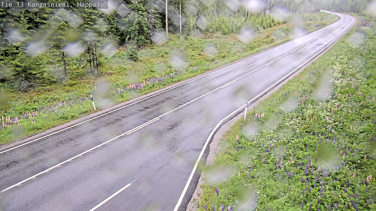 Weather Camera Image Väg 13 Kangasniemi, Häppälä, Kangasniemi, Etelä-Savo