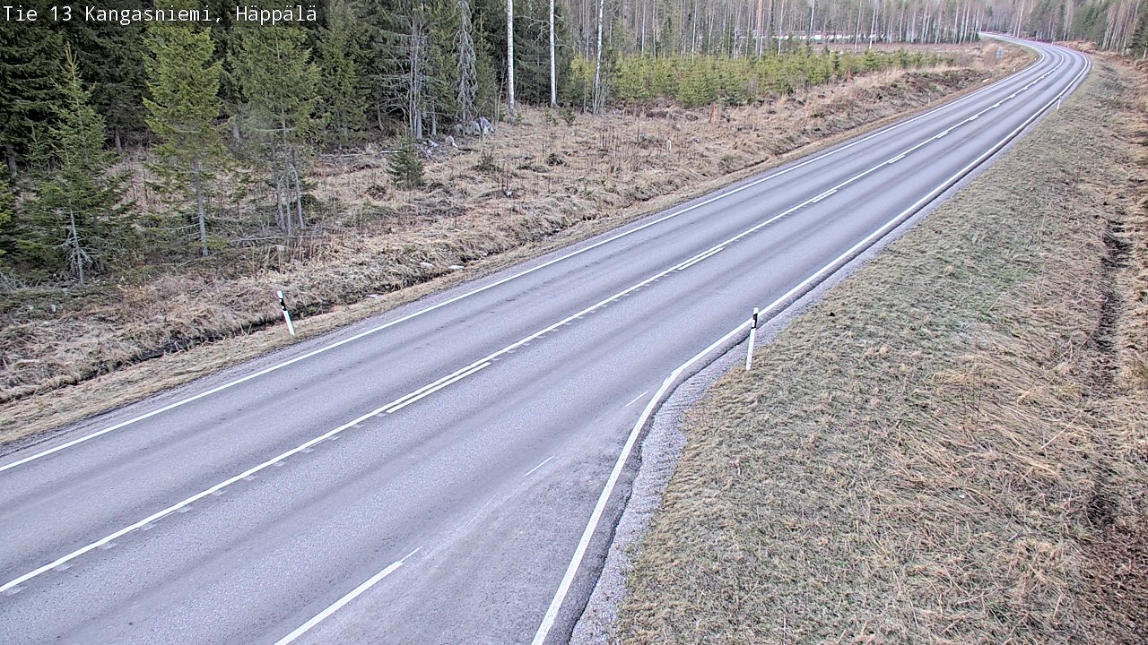 Weather Camera Image Road 13 Kangasniemi, Häppälä, Kangasniemi, Etelä-Savo