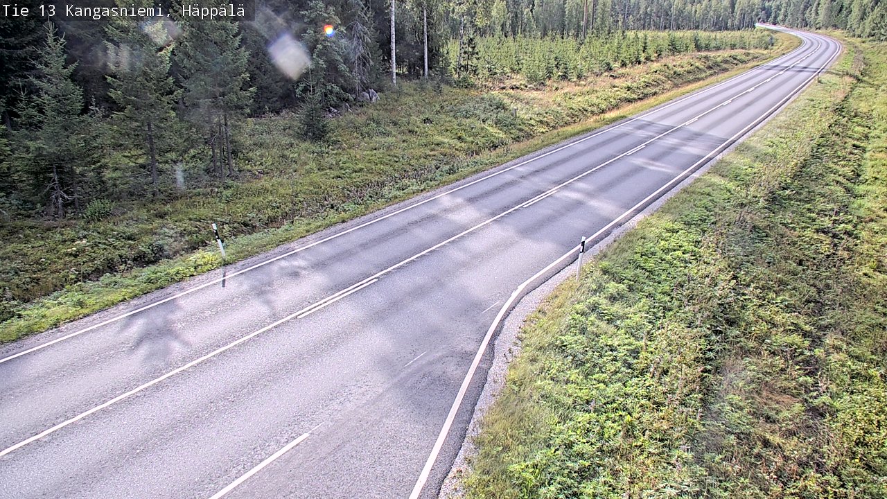 Weather Camera Image Road 13 Kangasniemi, Häppälä, Kangasniemi, Etelä-Savo