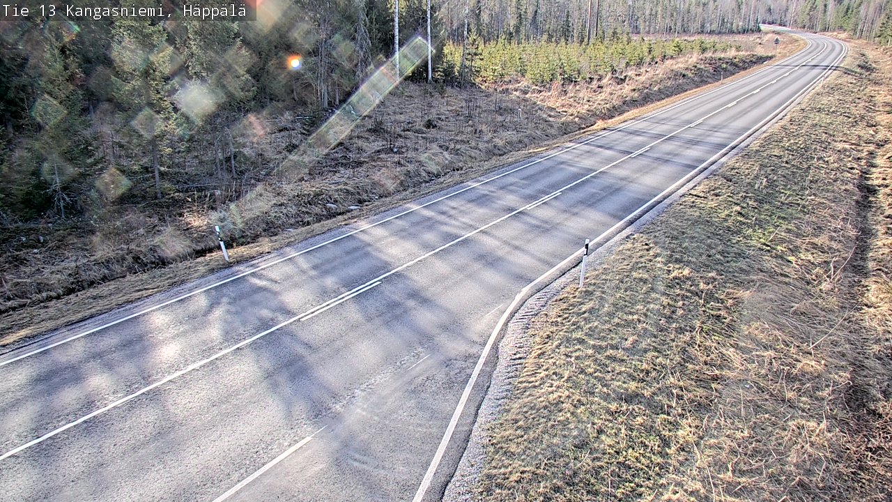 Weather Camera Image Väg 13 Kangasniemi, Häppälä, Kangasniemi, Etelä-Savo