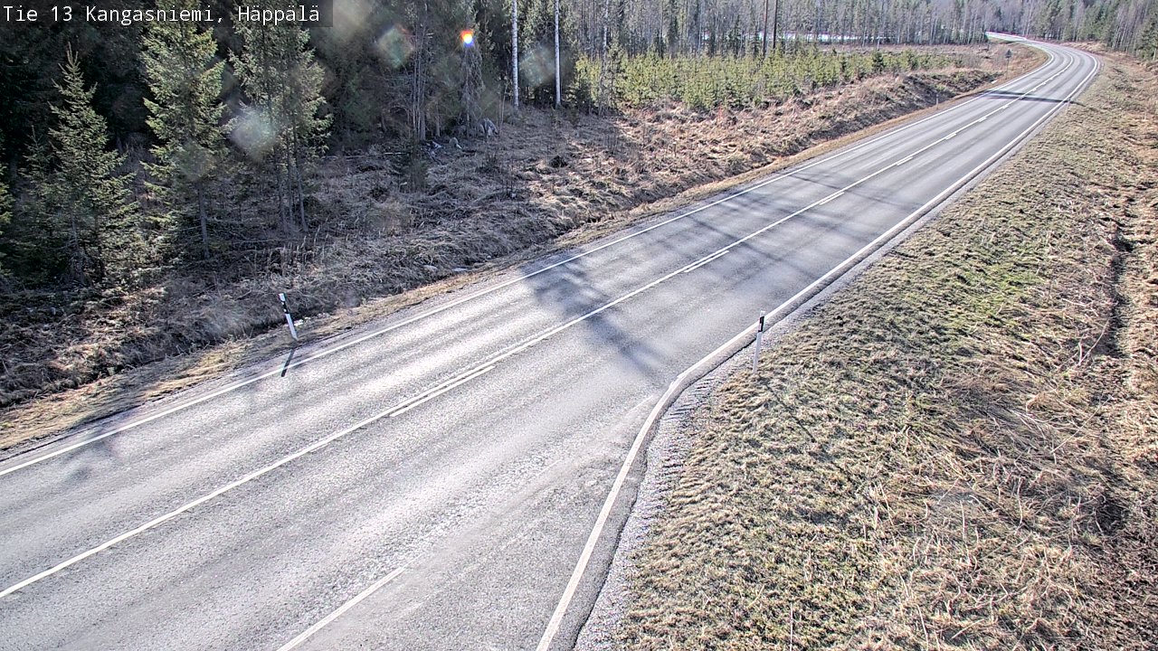 Weather Camera Image Väg 13 Kangasniemi, Häppälä, Kangasniemi, Etelä-Savo