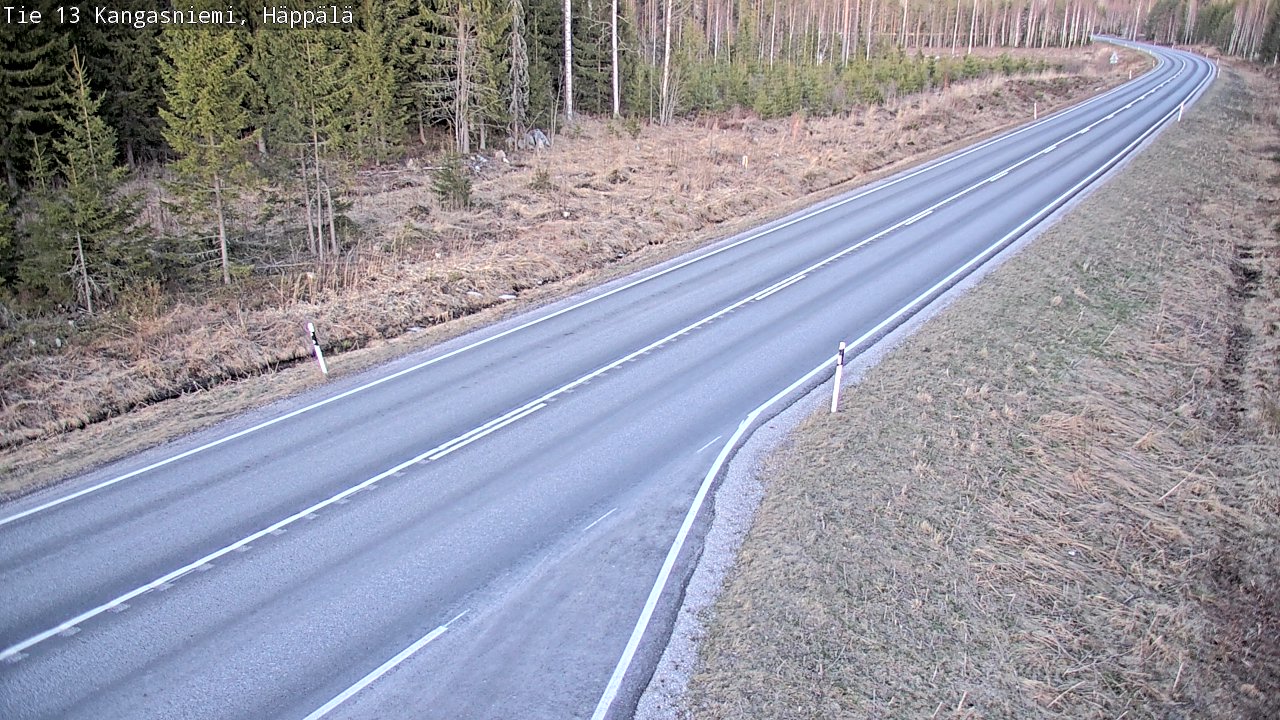 Weather Camera Image Väg 13 Kangasniemi, Häppälä, Kangasniemi, Etelä-Savo