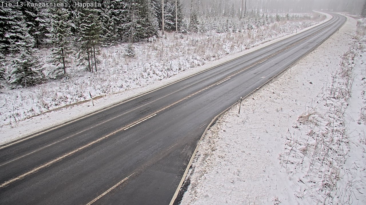 Weather Camera Image Väg 13 Kangasniemi, Häppälä, Kangasniemi, Etelä-Savo