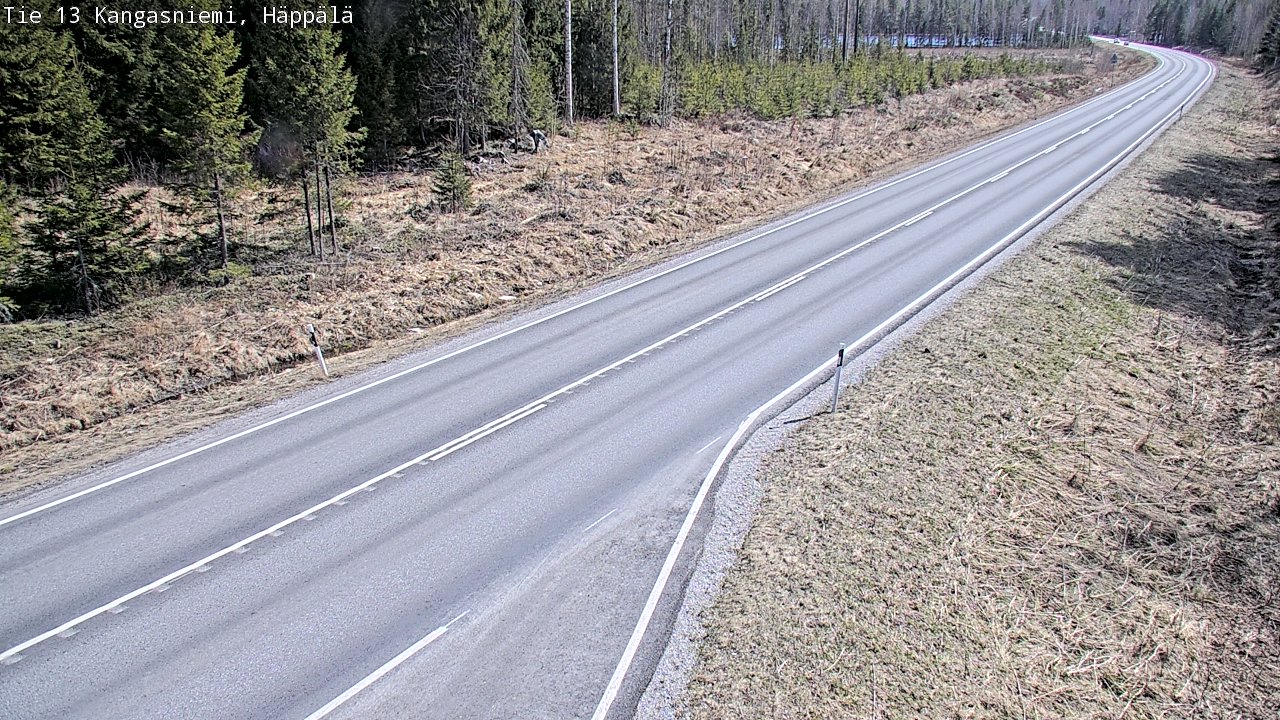 Weather Camera Image Väg 13 Kangasniemi, Häppälä, Kangasniemi, Etelä-Savo