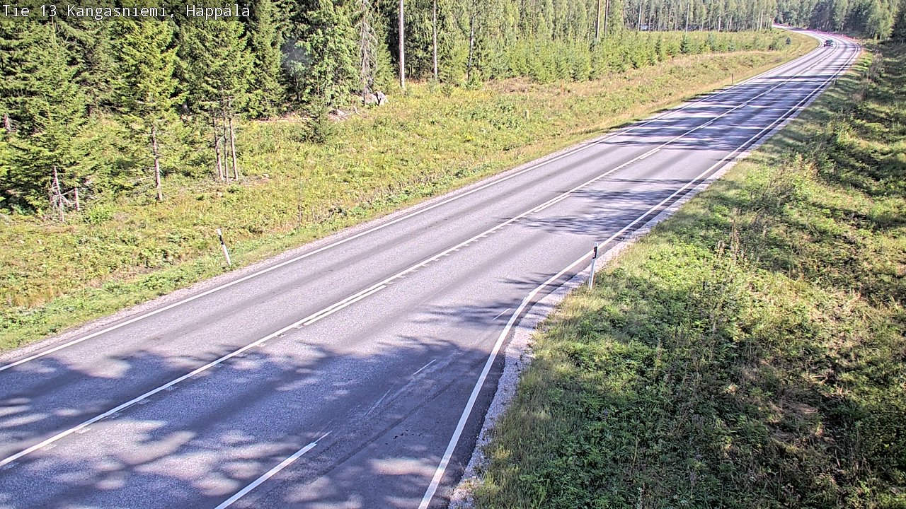 Weather Camera Image Road 13 Kangasniemi, Häppälä, Kangasniemi, Etelä-Savo