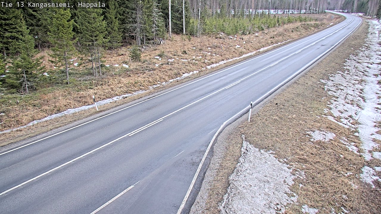 Weather Camera Image Road 13 Kangasniemi, Häppälä, Kangasniemi, Etelä-Savo