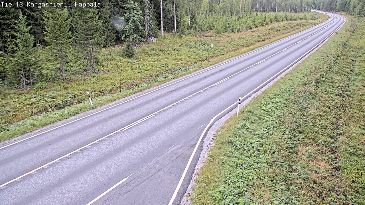 Weather Camera Image Road 13 Kangasniemi, Häppälä, Kangasniemi, Etelä-Savo